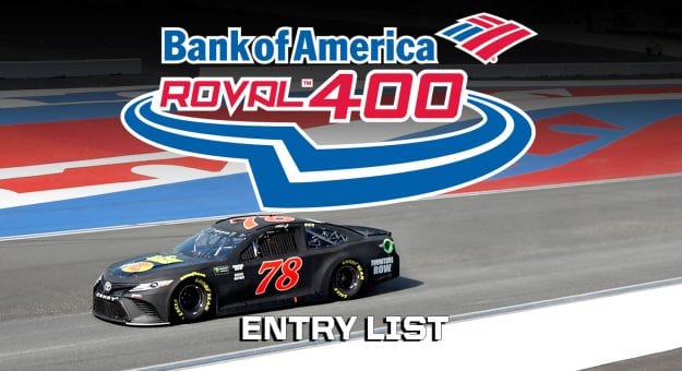 Visit Bank of America 400 Entry List page