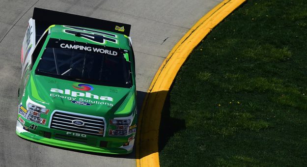 Visit Rhodes Wins Martinsville Truck Pole page