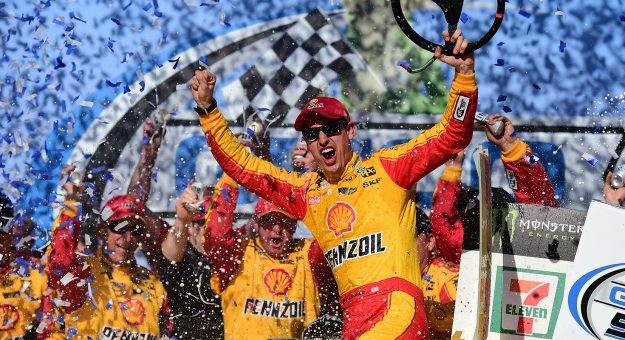 Visit Logano Takes Talladega Win page