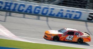 Kyle Larson wins the pole for the Overton's 300