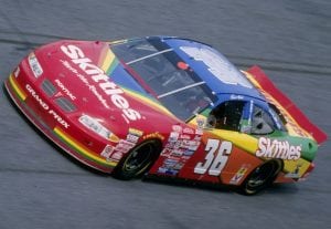 Ernie Irvan Skittles Car