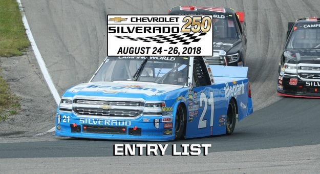Visit Chevrolet Silverado 250 Entry List page