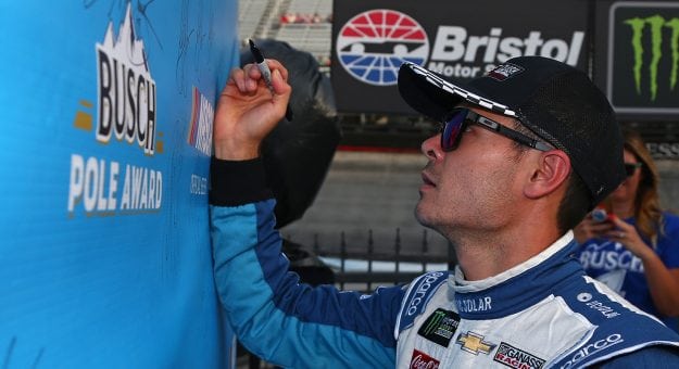 Visit Larson Wins Bristol Pole page