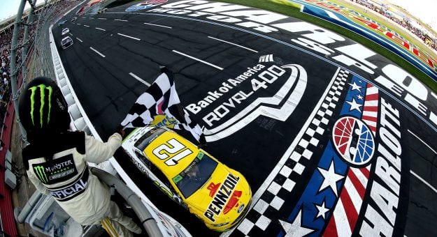 Visit Charlotte Checkered and Black Flags page