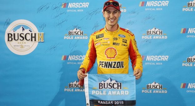 Visit Logano Captures Kansas Pole page