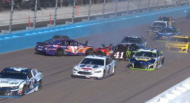 Visit Crash Collects Kurt Busch, Elliott page