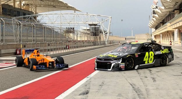 Visit Johnson and Alonso Swap Rides page