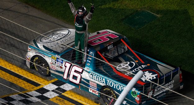 Visit Hill Breaks Through at Daytona page