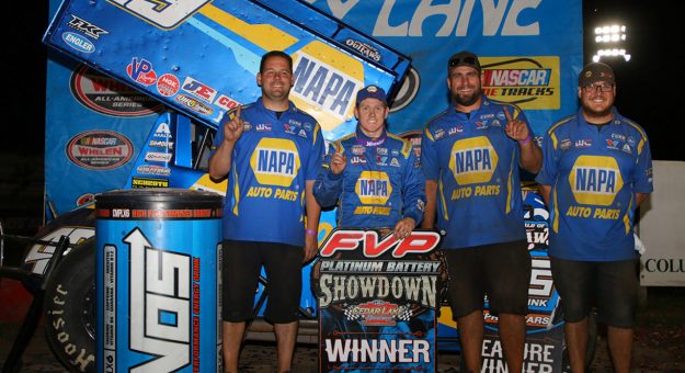Visit Sweet Takes back-up car to Victory Lane at Cedar Lake page