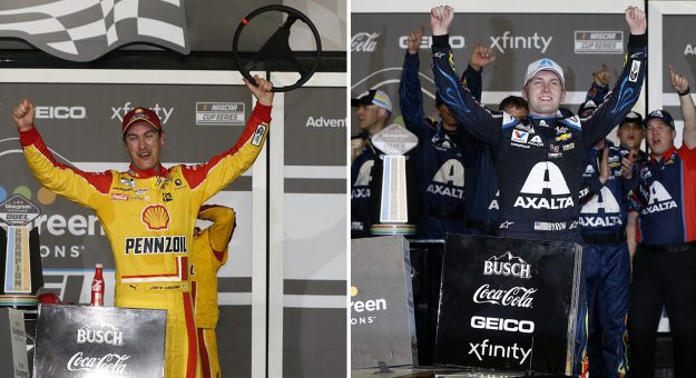 Visit Joey Logano, William Byron Bluegreen Vacations Duel Winners page