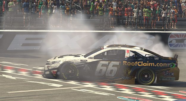 Visit Hill Claims iRacing Texas Win page