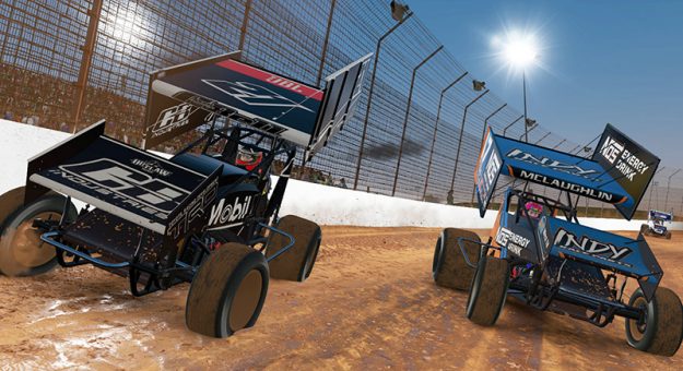 Visit Bell Wins Outlaws iRacing Thriller page