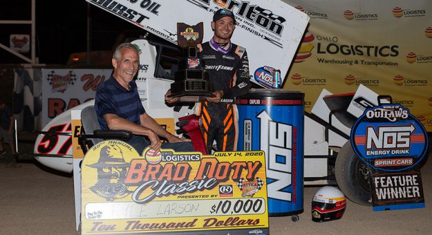 Visit Larson Wins Brad Doty Classic page