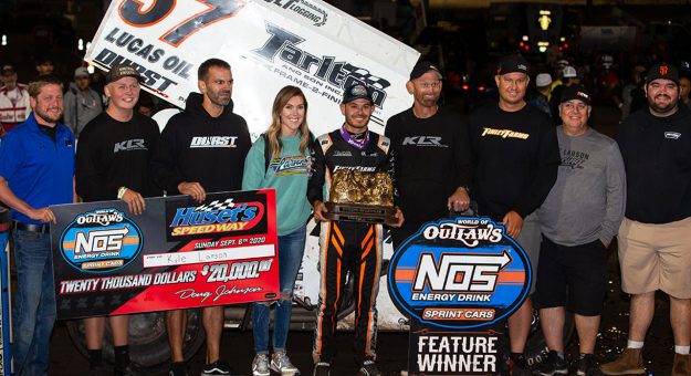 Visit Larson Scores Huset’s Speedway Win page