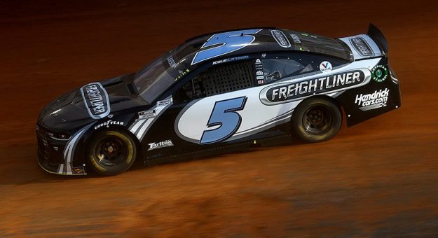 Visit Larson on pole after washout page