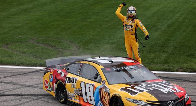 Visit Kyle Busch celebrates birthday with Cup win at Kansas page