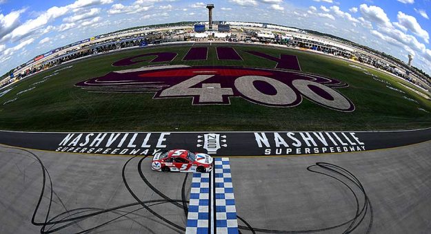 Visit Larson wins Nashville’s first Cup race page