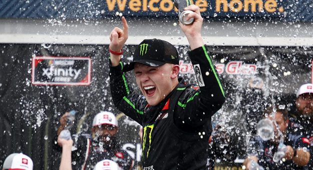 Visit Gibbs scores Watkins Glen Xfinity win page