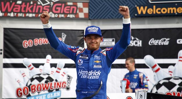 Visit Larson holds off Elliott for win at Glen page