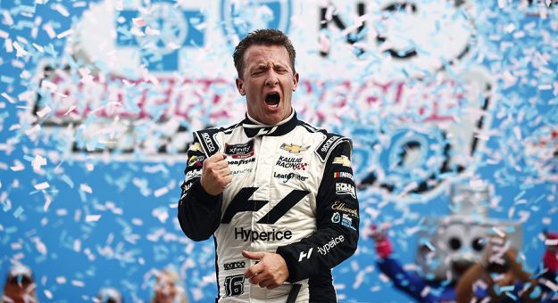 Visit Allmendinger wins third straight at Roval page
