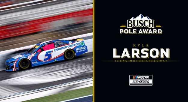 Visit Kyle Larson lands Busch Pole for Texas page