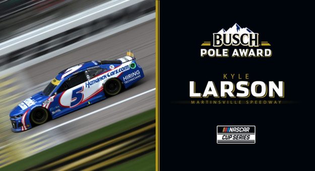 Visit Larson nabs pole position for Martinsville page