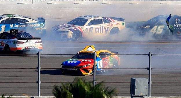 Visit Kyle Busch escapes wreck to finish sixth page