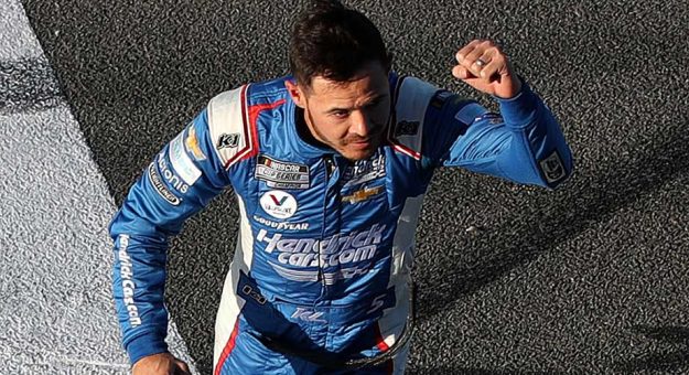 Visit Kyle Larson surges to Auto Club victory page