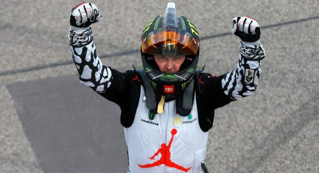 Visit Kurt Busch holds off Larson at Kansas page