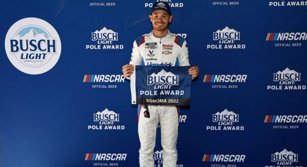 Visit Kyle Larson snags Cup Series pole at Sonoma Raceway page