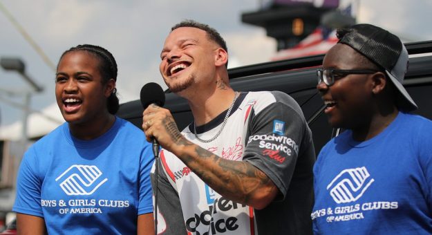 Visit Country music star Kane Brown surprises Boys & Girls Clubs kids at Nashville Superspeedway page