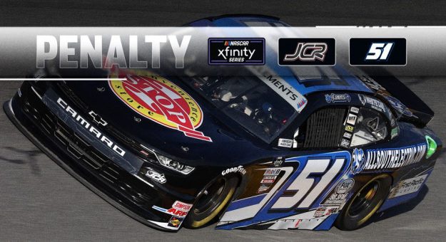 Visit Jeremy Clements Racing levied L2 penalty page