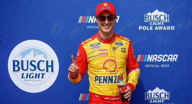 Visit Joey Logano secures Busch Light Pole for Charlotte Roval page