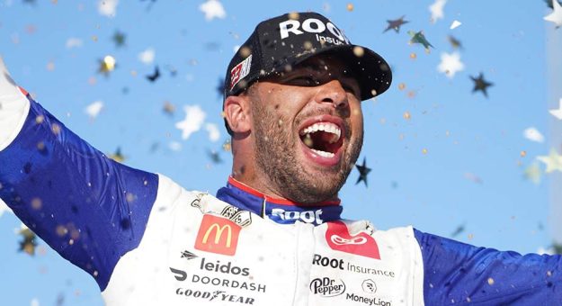 Visit Bubba Wallace 2022 season in review page