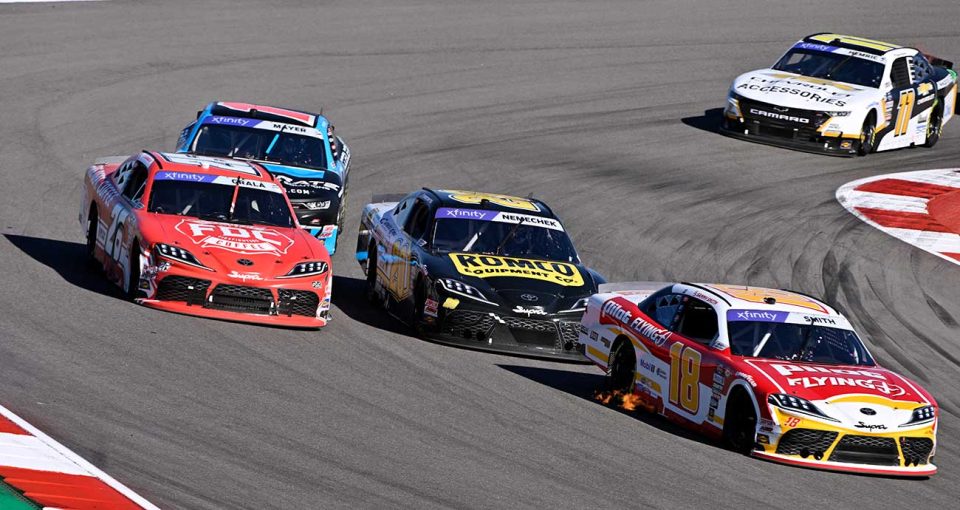 Smith, Allgaier, Hemric, Mayer emerge in Dash 4 Cash qualifier at COTA ...