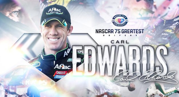 Visit Carl Edwards named to NASCAR’s 75 Greatest Drivers page