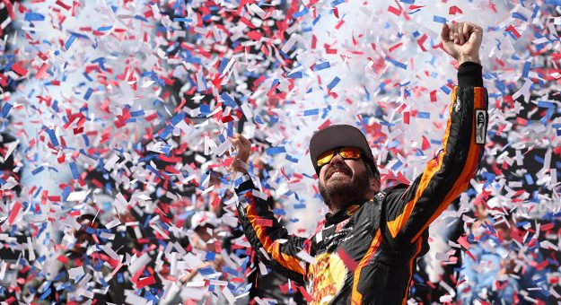 Visit Truex Jr. ends winless streak, seals family double page
