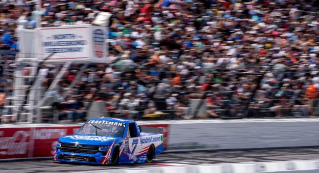 Visit Kyle Larson claims Truck Series win at North Wilkesboro page