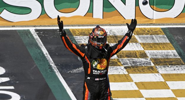 Visit Truex Jr. holds on to win at Sonoma page