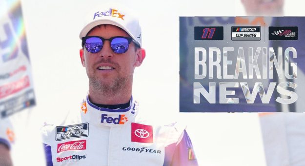 Visit Denny Hamlin signs extension with JGR page