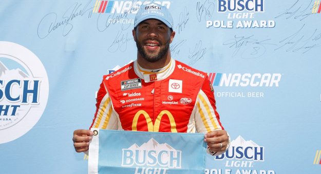 Visit Bubba Wallace soars to Texas pole page