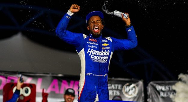Visit Rajah Caruth earns historic Trucks win page