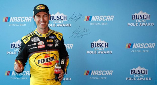 Visit Joey Logano soars to pole at Las Vegas page