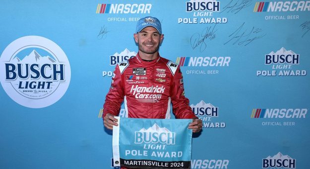 Visit Larson nabs second straight pole page