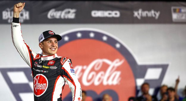 Visit Bell wins rain-shortened Coca-Cola 600 page