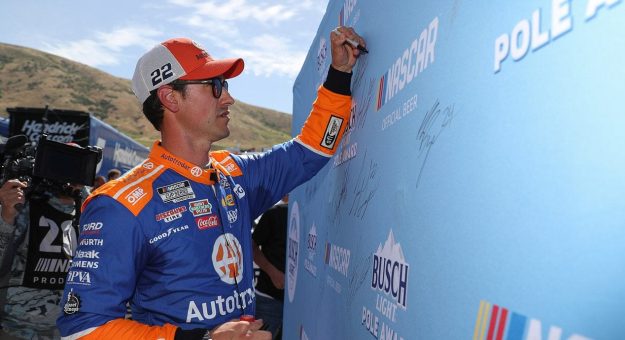 Visit Logano soars to pole at Sonoma page