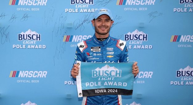 Visit Larson secures pole for inaugural Iowa race page