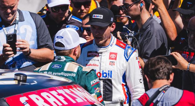 Visit Heim upset with Riggs for last-lap clash page