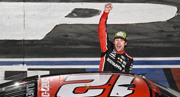 Visit Blaney recounts 2023 Coke 600 win page