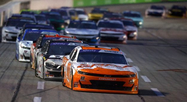 Visit Nick Sanchez earns first career Xfinity Series win at EchoPark Speedway page